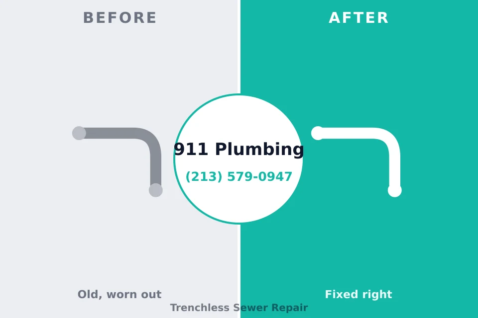 Before and after: plumbing company Berea, SC